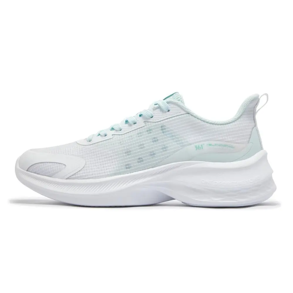 361° Cushioning, Breathable, Lightweight Low top Casual Sprint City Commute Running Shoes Men's Sheer Blue
