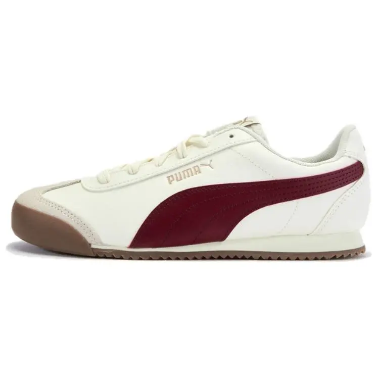 PUMA Low top Running Shoes Unisex White Red Gold