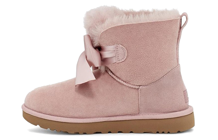 UGG Gita Bow Mini Cozy Stay Warm Plush Fleece Lined Pink Women's
