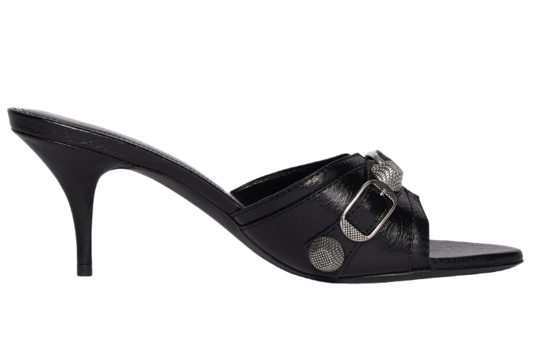 Balenciaga Cagole Sandals 'Leather Black' Women's