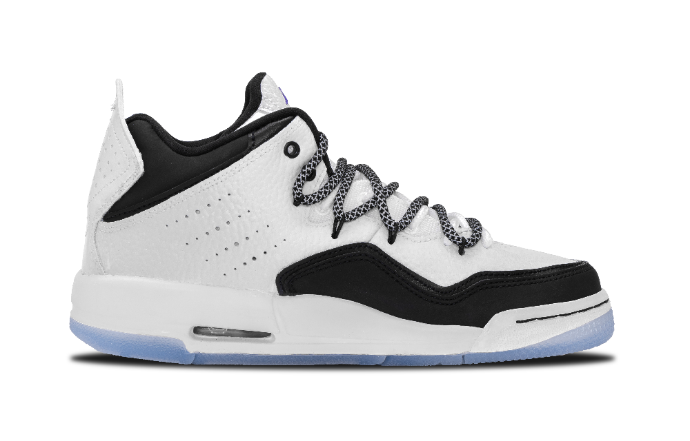 Jordan Courtside 23 Anti-Slip Wear-Resistant Mid-Top Vintage Basketball Shoes Unisex Light Gray