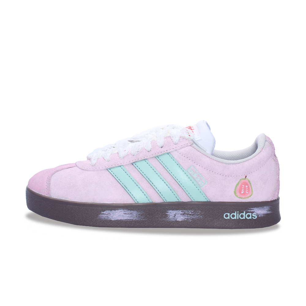 Adidas Neo VL Court Lifestyle Low Top Skateboard Shoes Unisex Pink Green