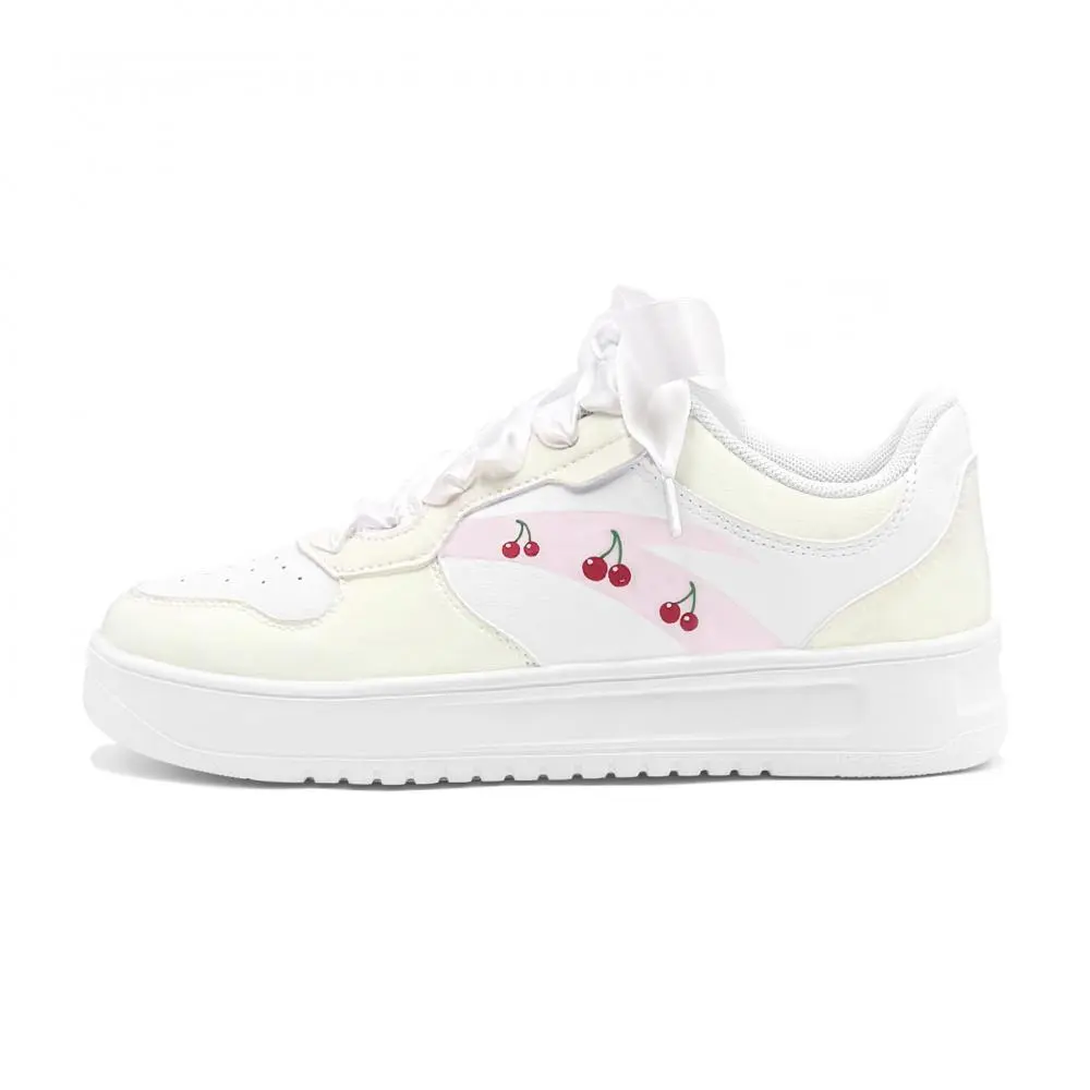 Anta Cheese Cherry, First Culture Abrasion Resistant Low Top Skateboard Shoes Women's Yellow Pink
