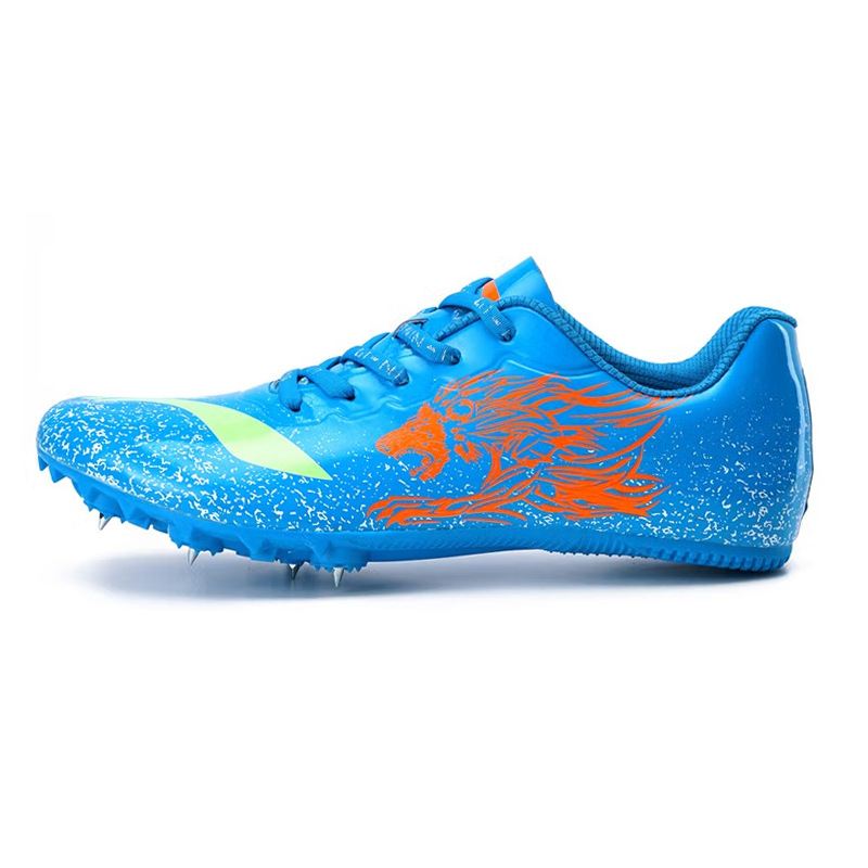 LiNing Wear-Resistant Lightweight Rebound Low-Top Running Shoes Men's Blue Orange