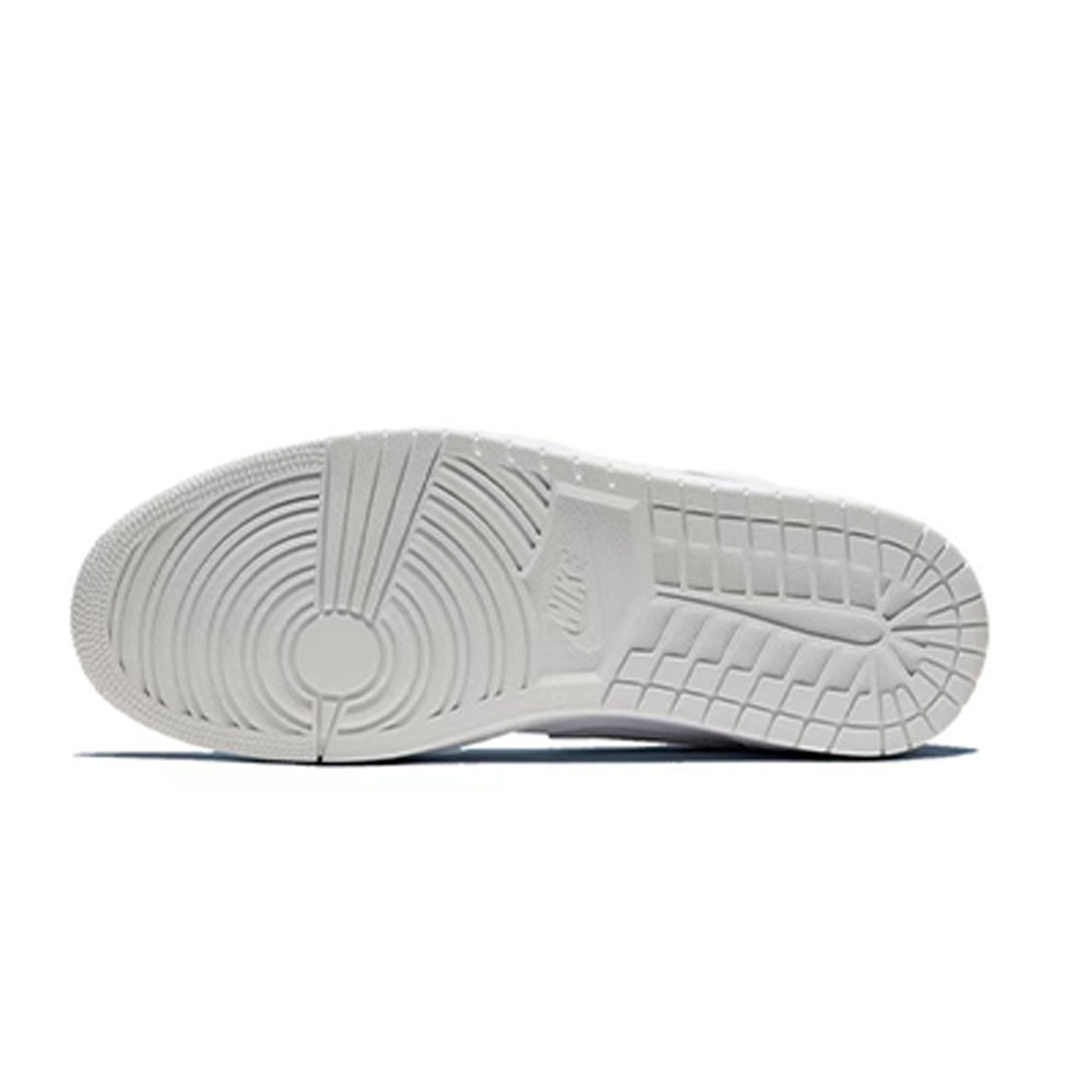 Jordan Air Jordan 1 Anti-Slip Wear-Resistant Low-Top Vintage Basketball Shoes Unisex White Gray