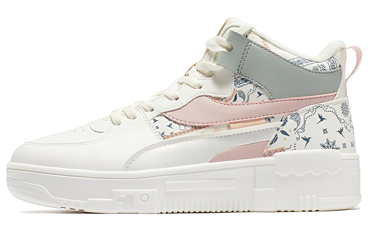 361° Skateboard Shoes Women's Mid-Top Feather White/Light Peach Pink