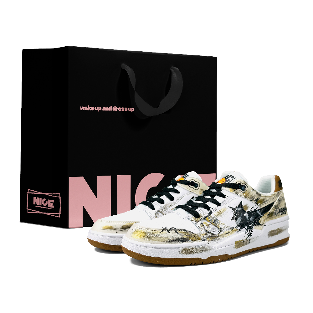 Nike Full Force Cushioning Abrasion Resistant Lightweight Low Top Skateboard Shoes Men's Light Brown
