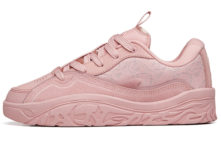 Anta Hot Height Increasing Low-Top Skateboard Shoes Women's Rubber Pink