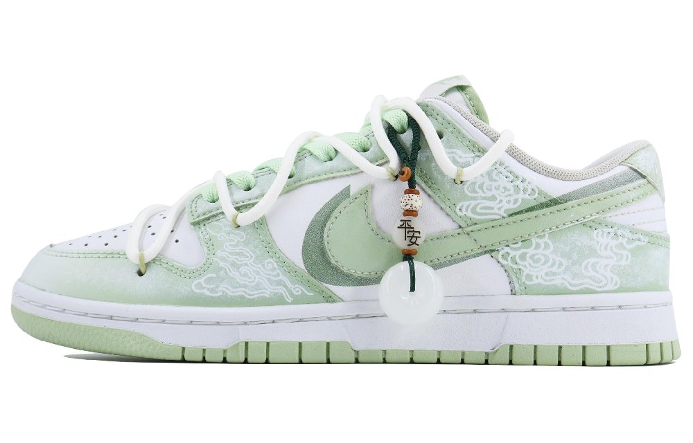 Nike Dunk Evening Mist SDS Low-Top Skateboard Shoes Men's White Green