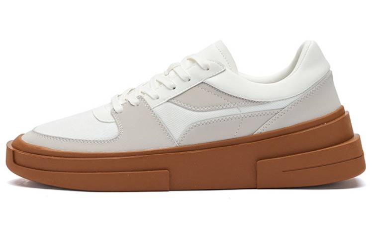 361° AG Chao Ge Wear-Resistant Low-Top Skateboard Shoes Men's White Gray