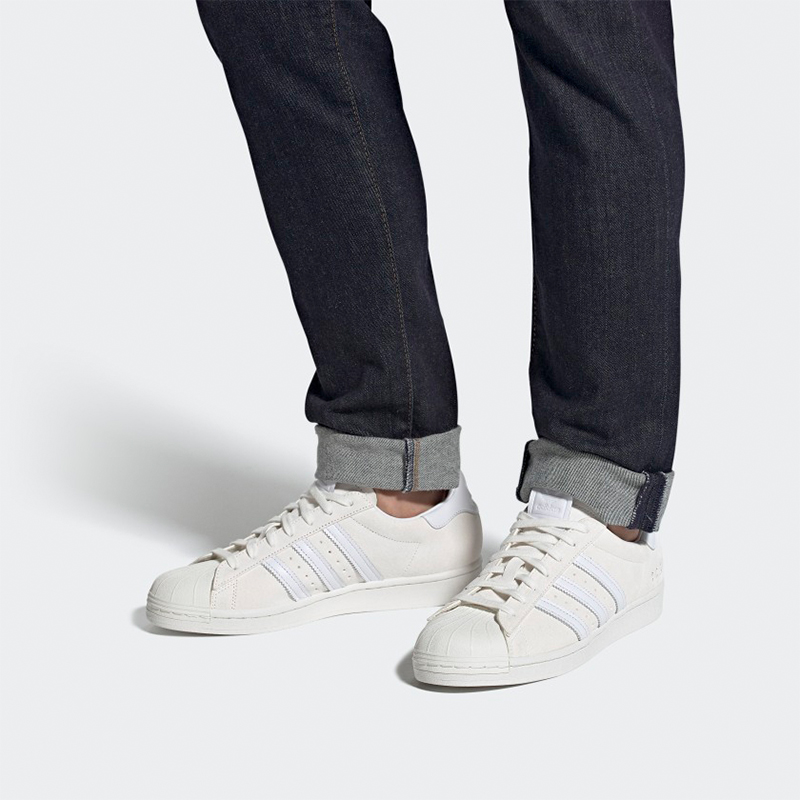Adidas Superstar Premium Size Tag Off White