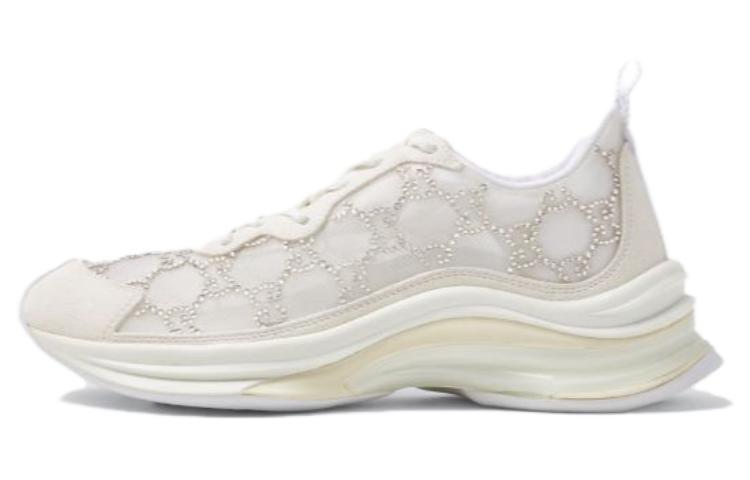 GUCCI Women's Run Sneaker 'GG Crystal   White' Women's