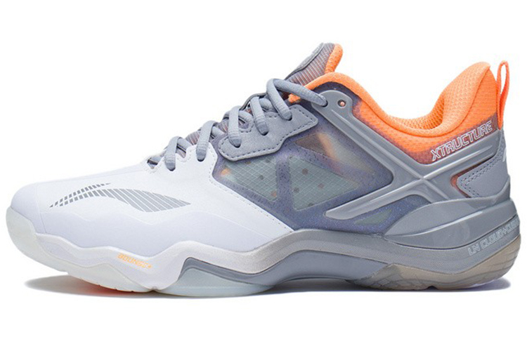 LINING Badminton Shoes Men's Low top Snow Gray/Standard White