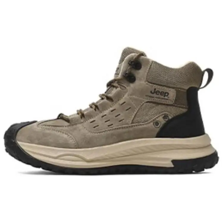 Jeep High Top Hiking Shoes Men's Khaki