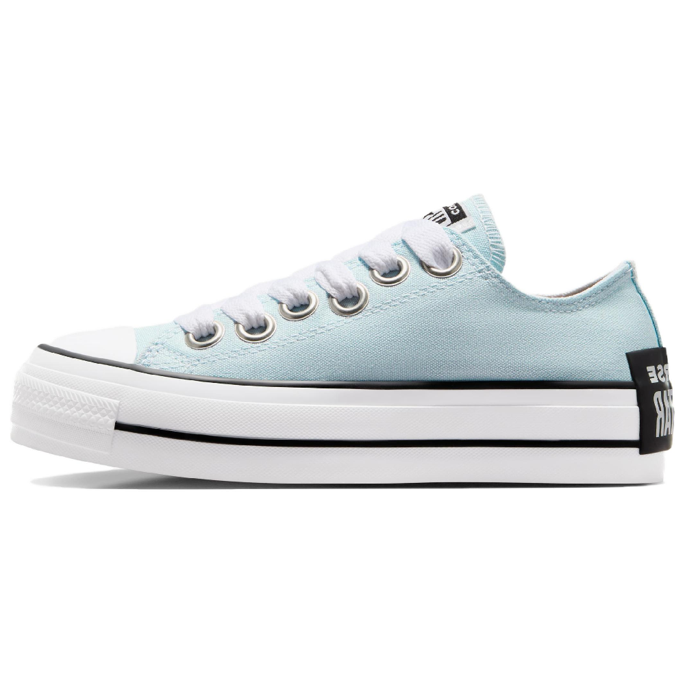 Converse Chuck Taylor All Star Abrasion Resistant Height Increasing Low Top Canvas Shoes Women's Cyan