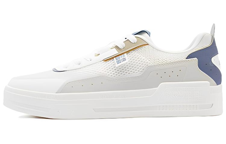 361° Abrasion Resistant Breathable Low Top Skateboard Shoes Men's White Blue