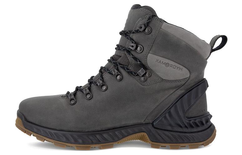 Ecco Short Outdoor Boots Men's Gray