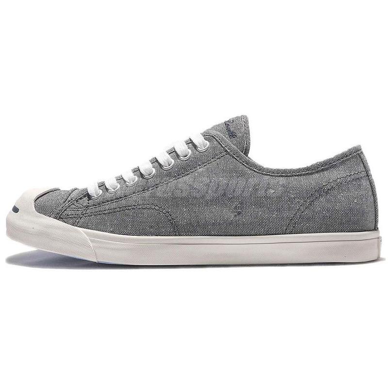 Converse Jack Purcell Anti-Slip Wear-Resistant Low-Top Canvas Shoes Men's Gray