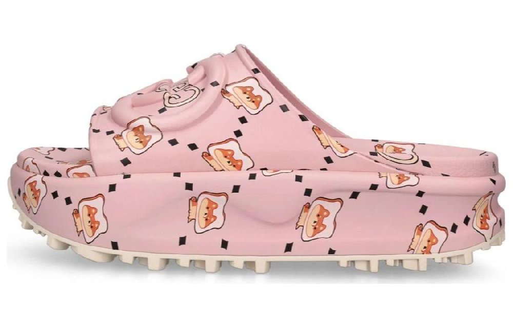 GUCCI Pikarar X GUCCI Women's Slide Sandal 'GG Animal Print Light Pink' Women's
