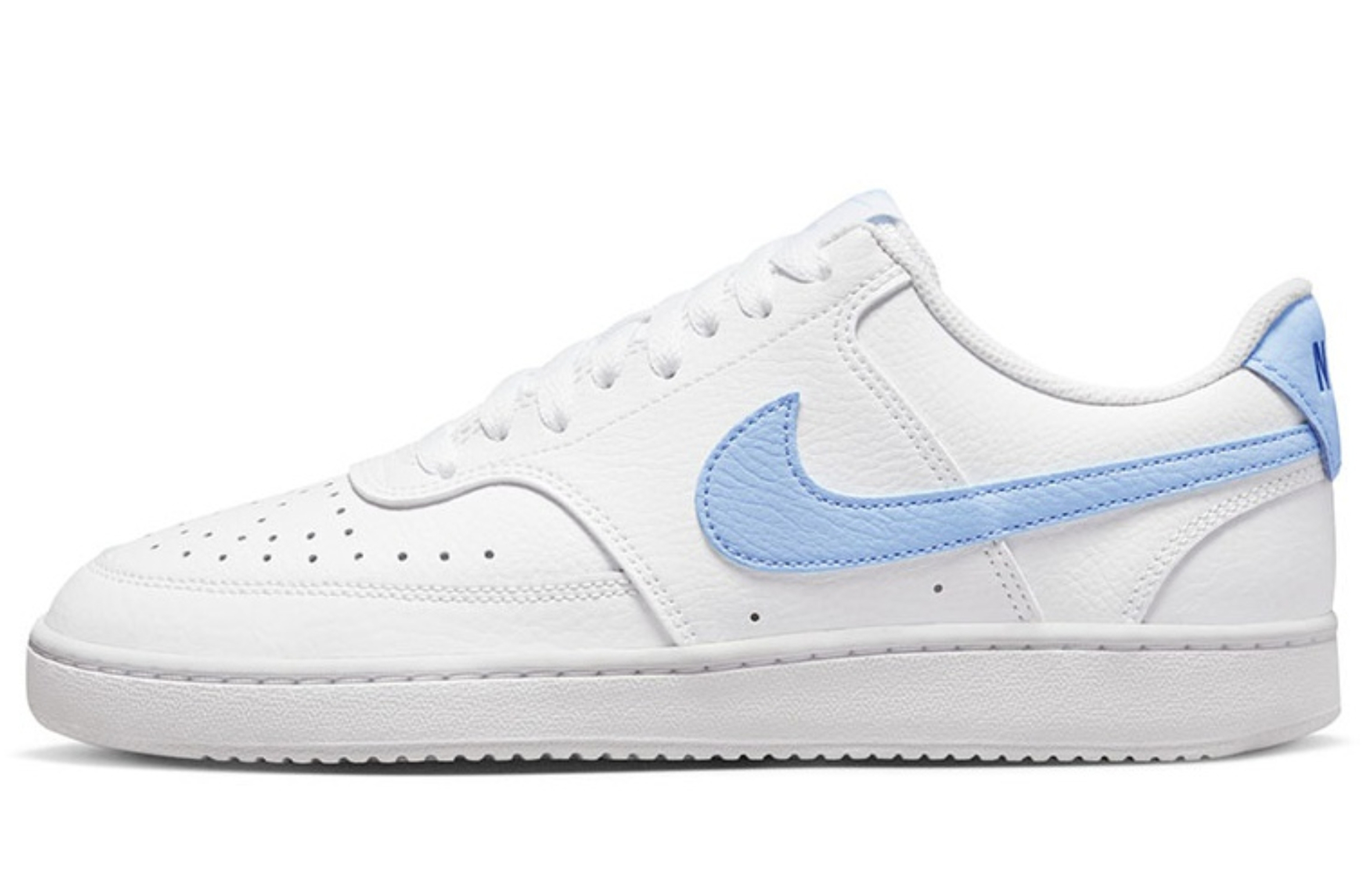 Nike Court Vision 1 Non-slip Lightweight Low-Top Skateboard Shoes Women's White Blue купить в интернет-магазине Yoocart с быстрой доставкой по России.
