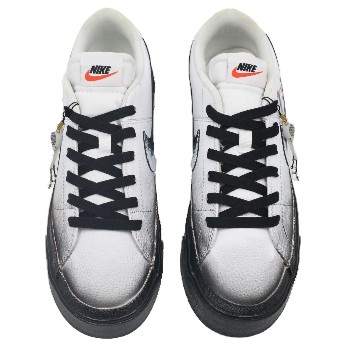 Nike Court Legacy Cushioning, Wear Resistant Low top Skateboard Shoes Unisex Black White купить в интернет-магазине Yoocart с быстрой доставкой по России.