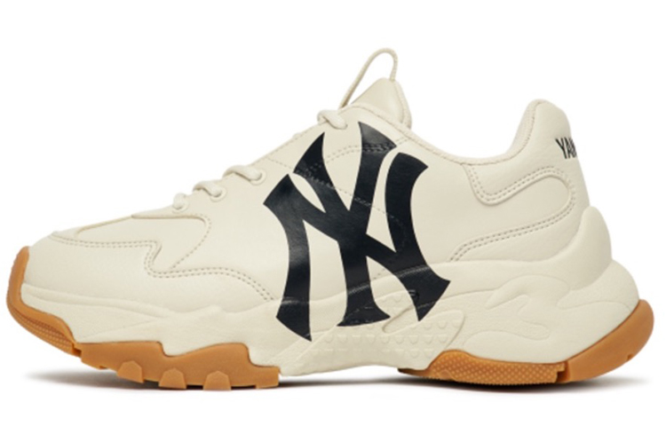 MLB Big Ball Chunky Low-Top Chunky Sneakers Unisex Beige Orange