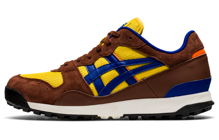 Onitsuka Tiger Horizonia Shoes 'Brown Chrome Yellow Prussian Blue'