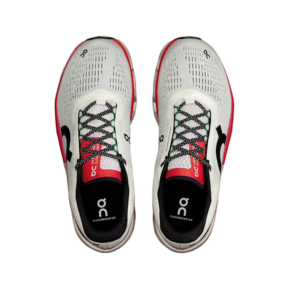On Running CloudmOnster 2 Ivory Silver Red