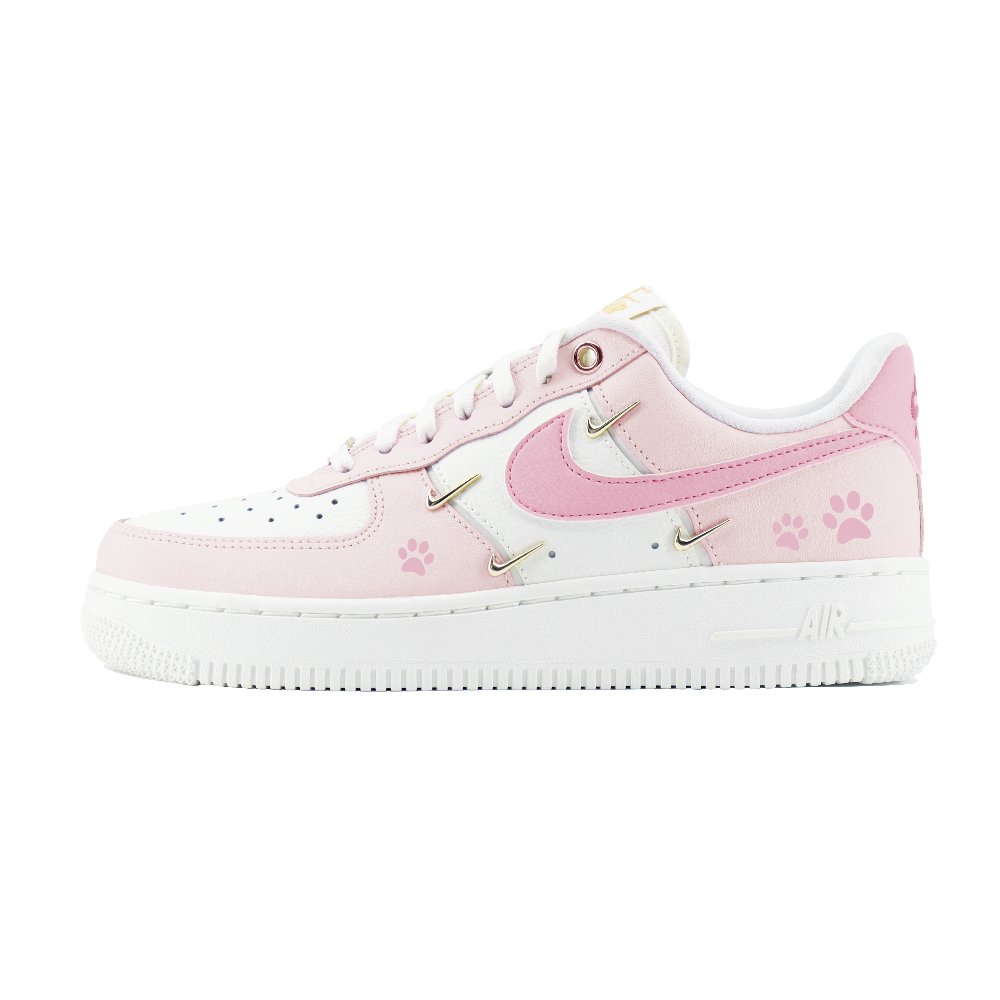 Nike Air Force 1 '07LX Claw Abrasion Resistant Low Top Skateboard Shoes Unisex Pink White