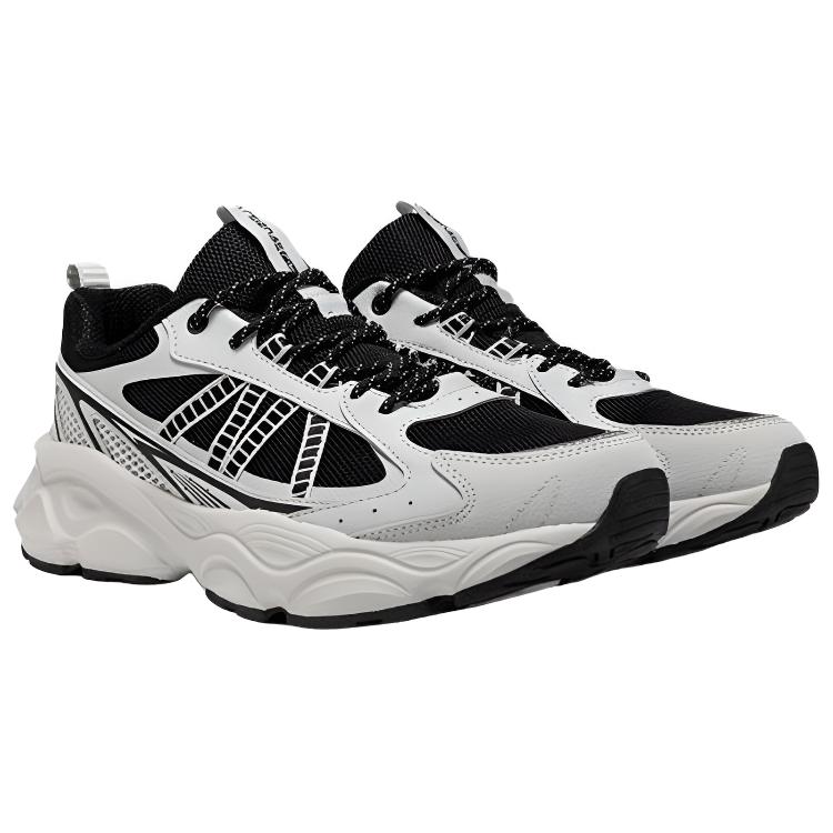 361° Shock Absorbers Slip Resistant Abrasion Resistant Low top Hiking Shoes Men's Photon Gray Obsidian Black