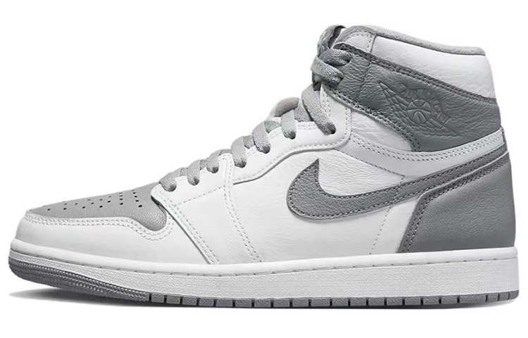 Jordan Air Jordan 1 Cushioning Anti-Slip And Wear-Resistant High-Top Vintage Basketball Shoes Unisex White Gray купить в интернет-магазине Yoocart с быстрой доставкой по России.