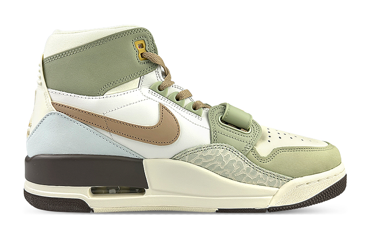 Jordan Legacy 312 Cushioned Wear-Resistant Slip-Resistant High-Top Vintage Basketball Shoes Men's Black White Green купить в интернет-магазине Yoocart с быстрой доставкой по России.