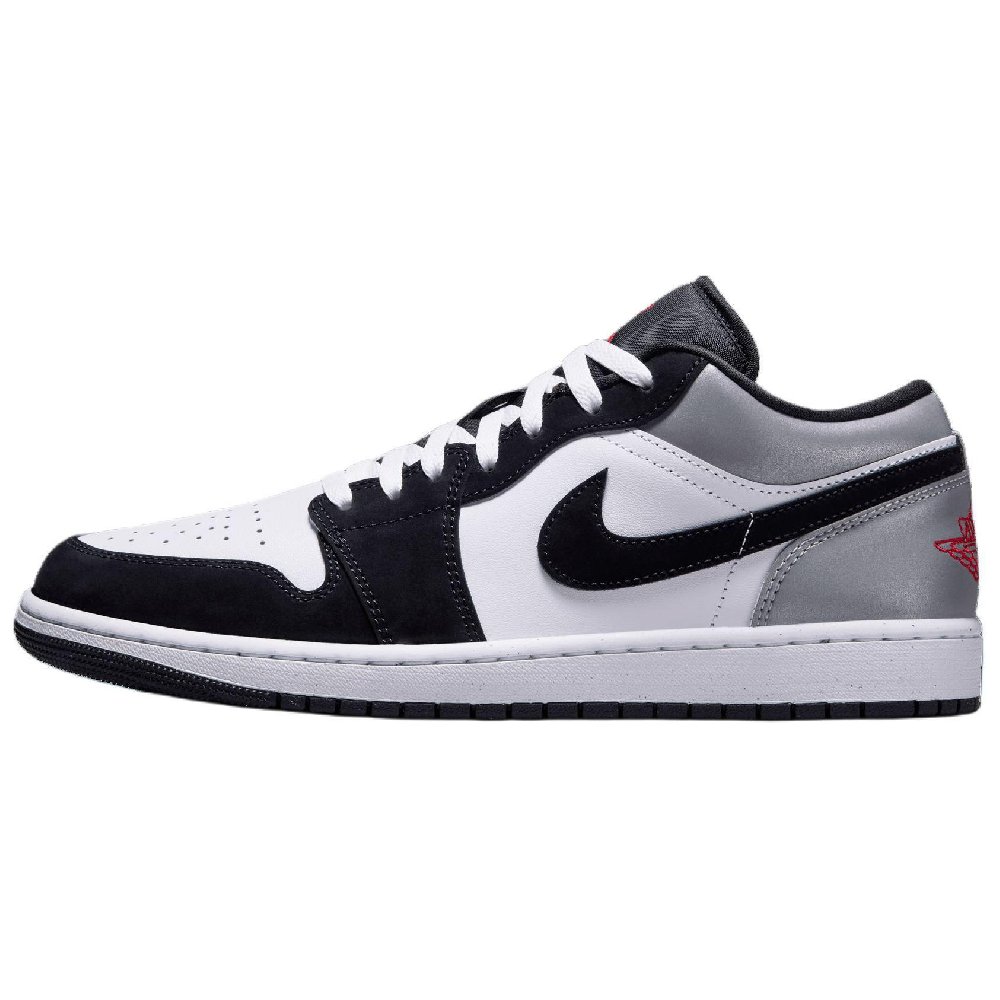 Jordan 1 Low Se White Fire Red Black Matte Silver