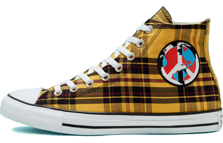 Converse Chuck Taylor All Star High 'Plaid Pack   World Peace'