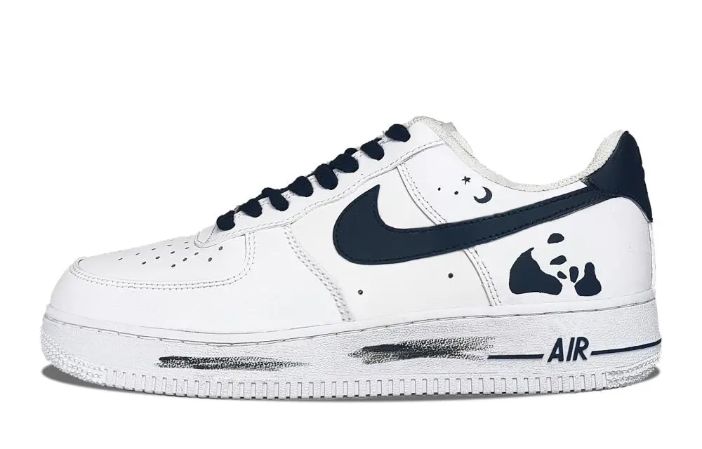 Nike Air Force 1 Surprise Panda Abrasion Resistant Low top Skateboard Shoes Unisex
