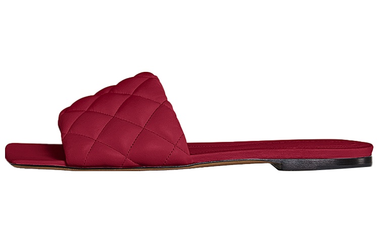 Bottega Veneta Padded Slide Slippers Women's Red