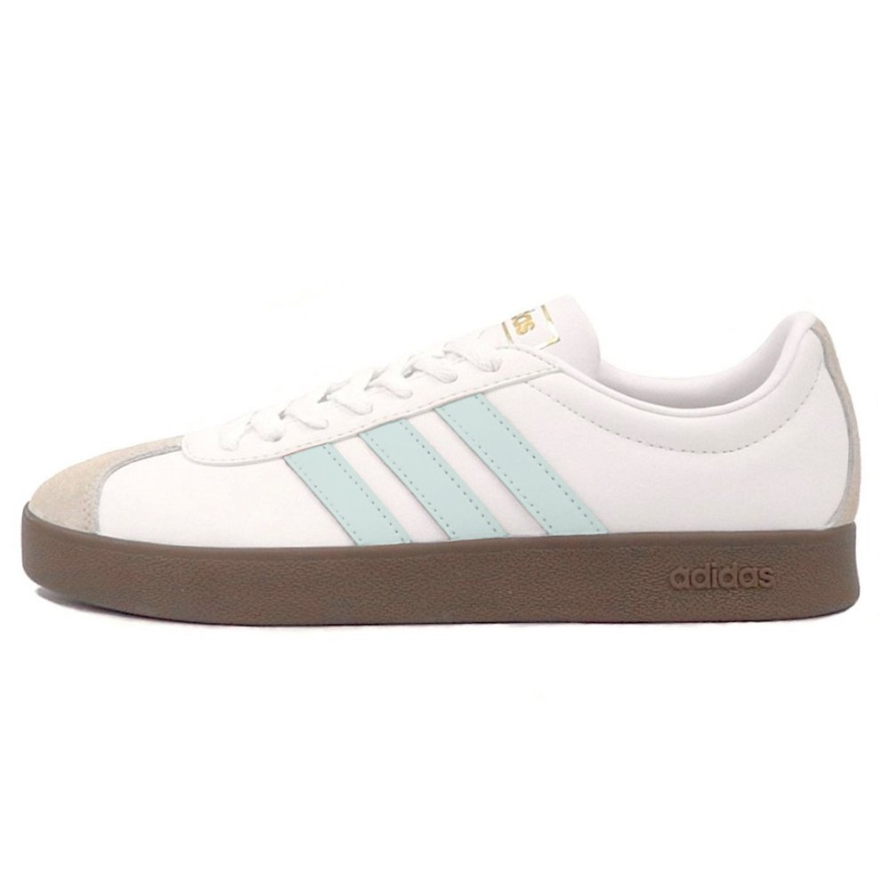 Adidas Neo VL Court 2.0 Slip Resistant Low Top Skateboard Shoes Unisex White Green