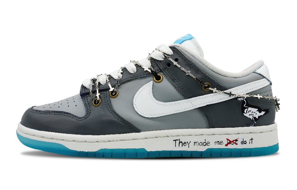 Nike Dunk Low Wear-Resistant Low-Top Skateboard Shoes Unisex Gray