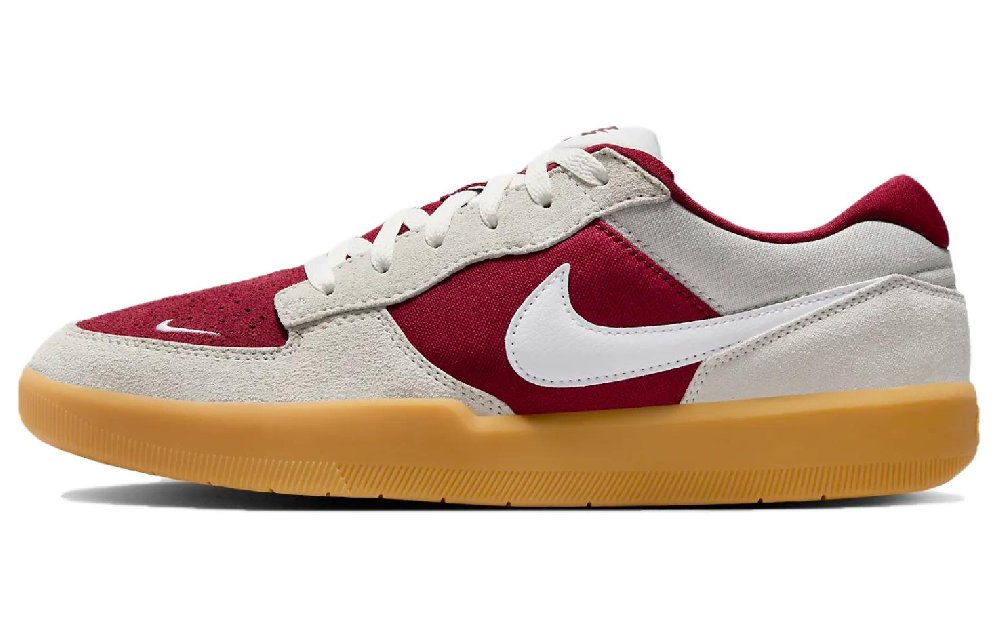NIKE SB Force 58 Кроссовки для скейтбординга Низкие Серый Красный Унисекс