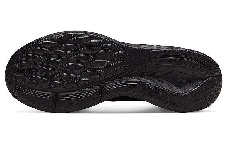 361° Cushioning Water-Resistant Lightweight Rebound Low-Top Running Shoes Men's Black