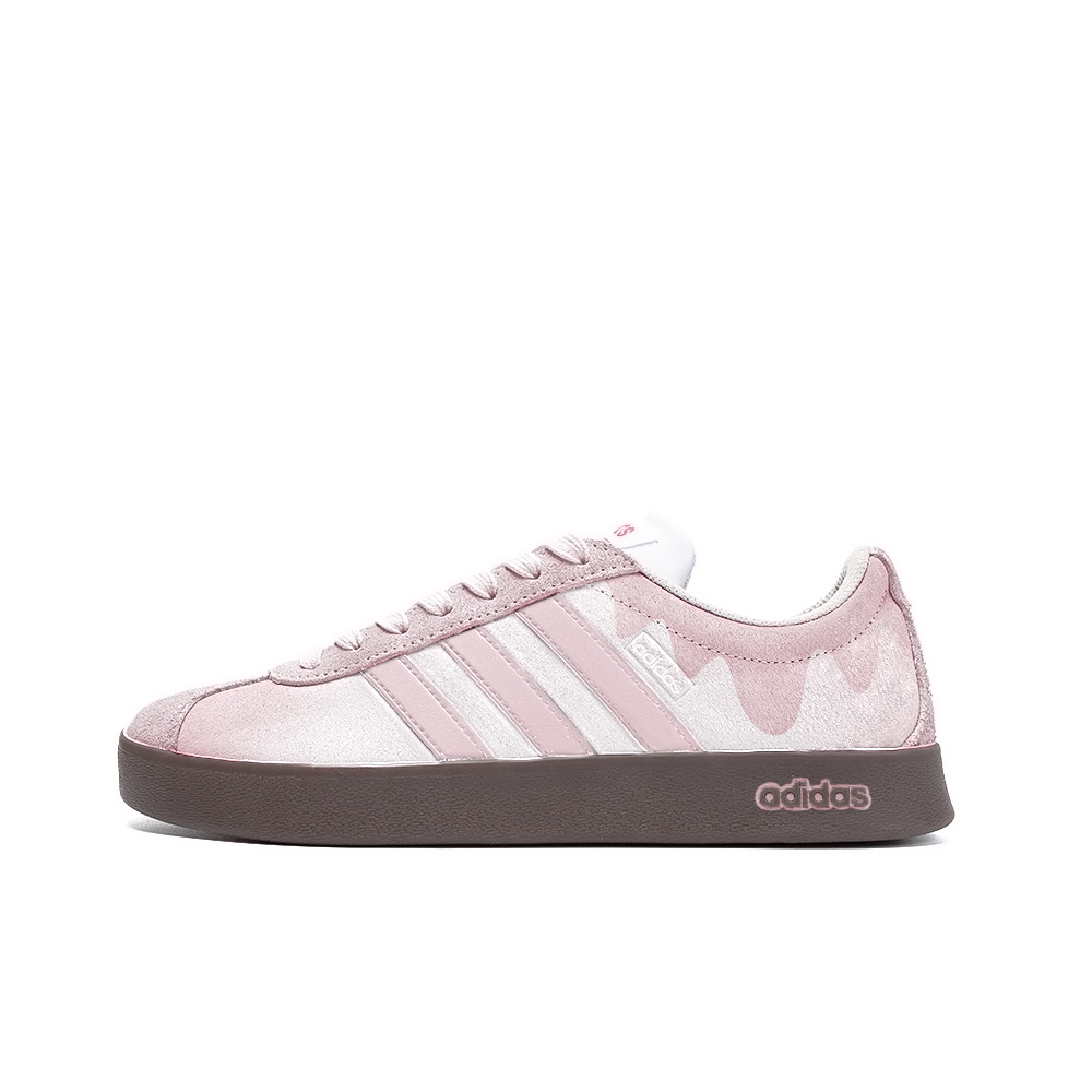 Adidas Neo Vl Court Gone With The Wind, Amber Low Top Skateboard Shoes Unisex Pink