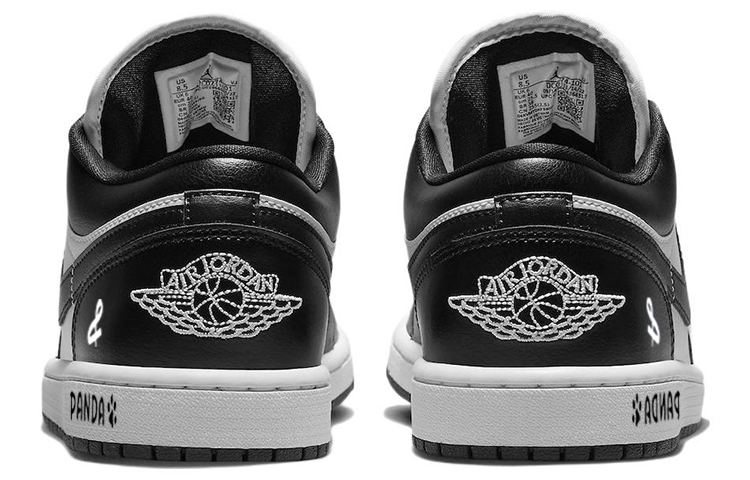 Jordan Air Jordan 1 Vintage Basketball Shoes Women's Low Top Black/White