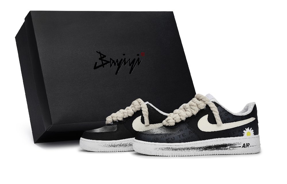 Nike Air Force 1 Skateboard Shoes Unisex Low top Beige/White/Black/Gray