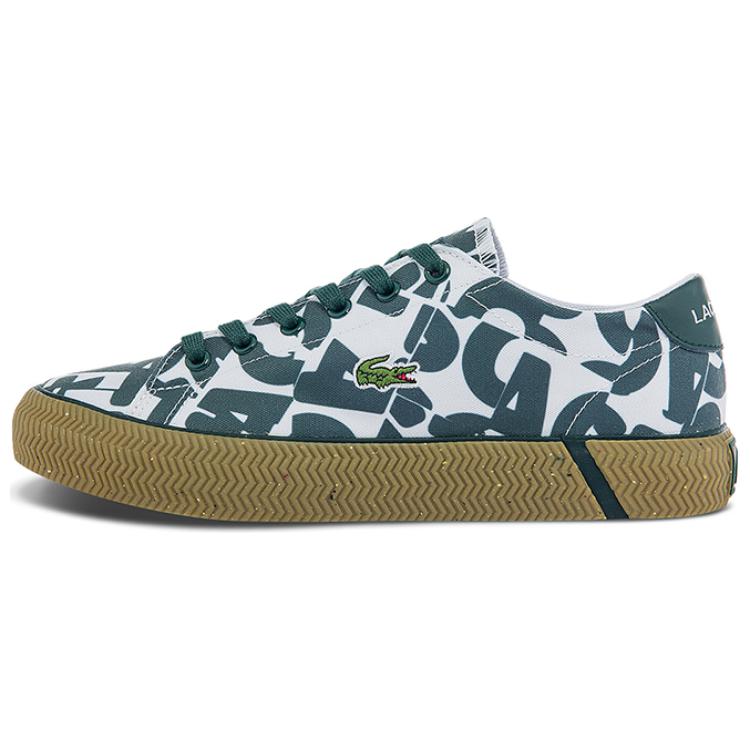 LACOSTE Low-Top Skateboard Shoes Women's White Green