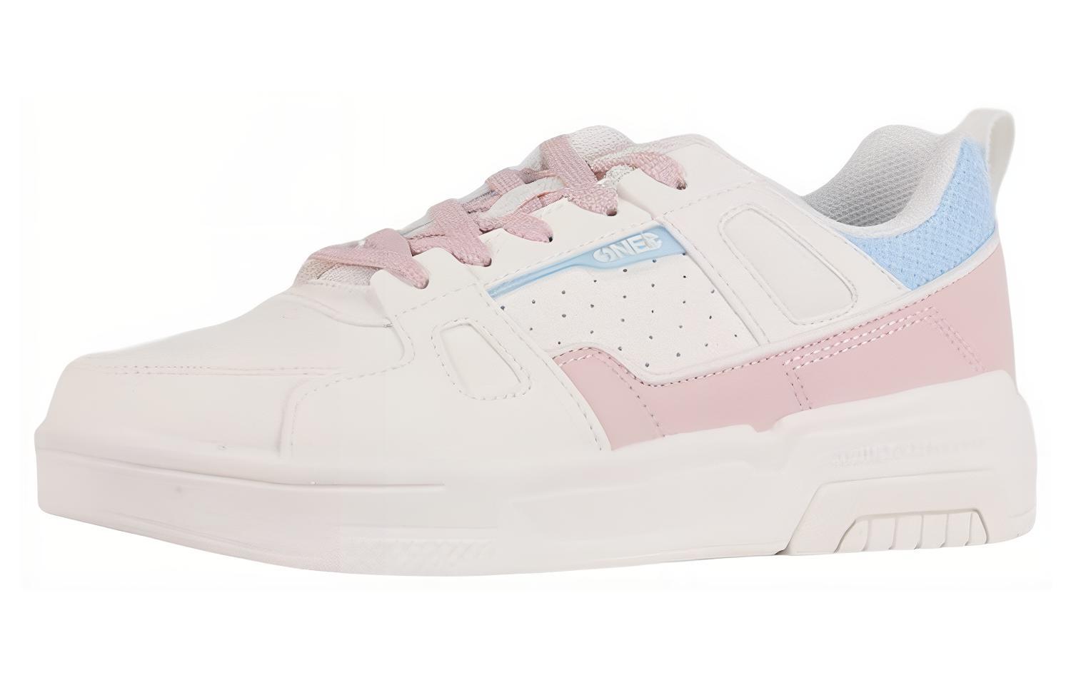 361° Wear resistant And Lightweight Low Top Skateboard Shoes Women's Pink White