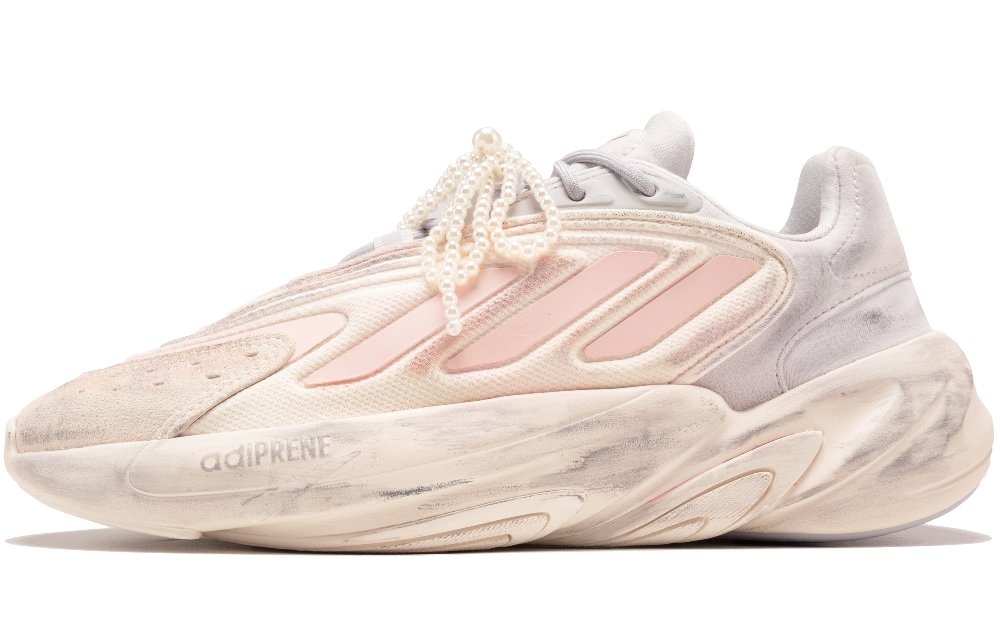 Adidas Originals Ozelia Wear-Resistant Low-Top Chunky Sneakers Unisex Gray Pink