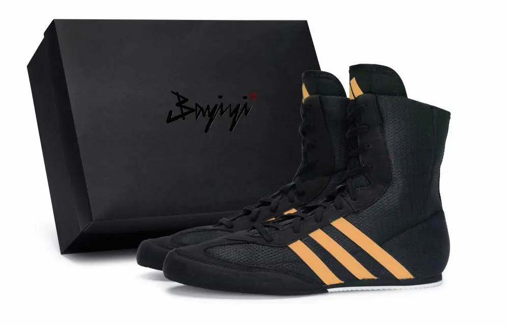 Adidas Box Hog 2.0 811 Manufacture Galaxy Travel Orange Anti-Slip Wear-Resistant High-Top Training Shoes Unisex Black