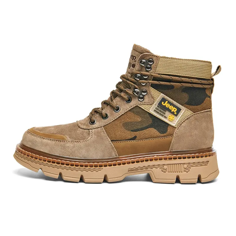 Jeep Martin Boots Men's Sand/Khaki/Gray