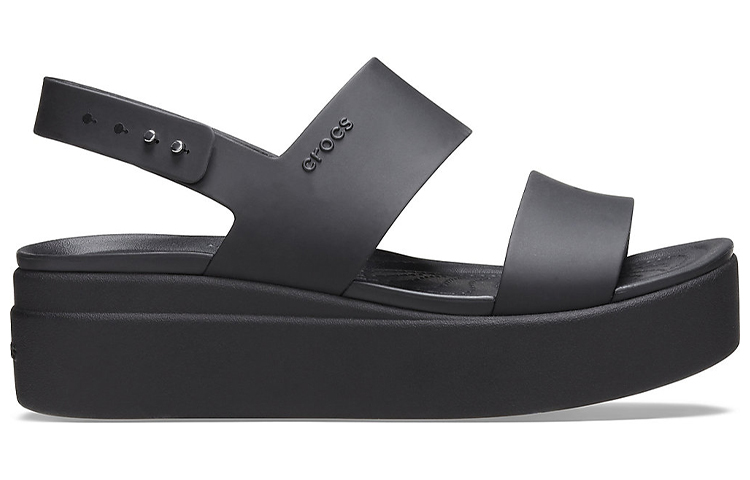 Crocs Brooklyn Thick Sole Casual Black Sandals Women's купить в интернет-магазине Yoocart с быстрой доставкой по России.