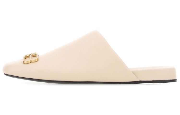 Balenciaga Leather Cosy Slipper 'Sand' Women's